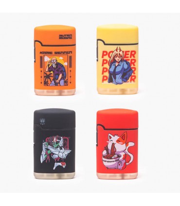 CLASSIC RUBBER ANIME LIGHTER 4 DISEÑOS SPECIAL BLU