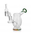 WAX SET-BUBBLE RIG GREEN+BANGER+CARB CAP CALVO GLA