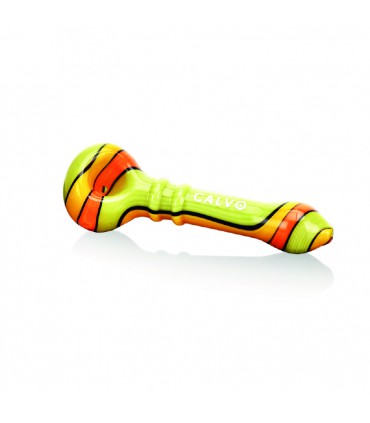 UNIQUE SPOON PIPE ORANGE CALVO GLASS
