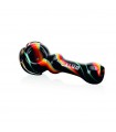 TWIST SPOON PIPE BLACK CALVO GLASS