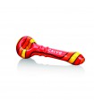 UNIQUE SPOON PIPE RED CALVO GLASS