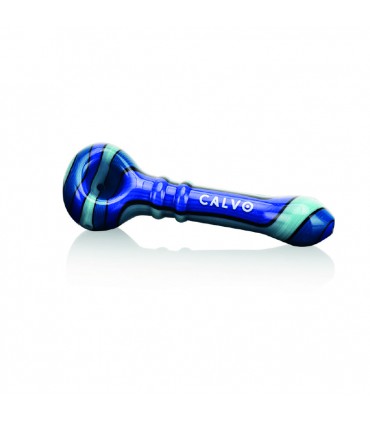 UNIQUE SPOON PIPE PURPLE CALVO GLASS
