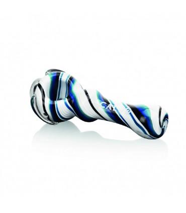 TWIST SPOON PIPE BLUE CALVO GLASS