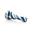 TWIST SPOON PIPE BLUE CALVO GLASS