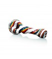 TWIST SPOON PIPE RED CALVO GLASS