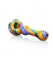 TWIST SPOON PIPE ORANGE CALVO GLASS