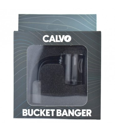 FLAT BUCKET BANGER 90° 14MM CALVO GLASS