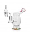 WAX SET-BUBBLE RIG PINK+BANGER+CARB CAP CALVO GLAS