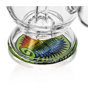 WAX SET-BUBBLE RIG TEAL+BANGER+CARB CAP CALVO GLAS