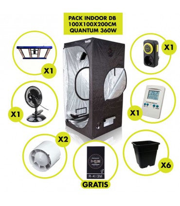KIT INDOOR DB 100X100X200CM QUANTUM 360W