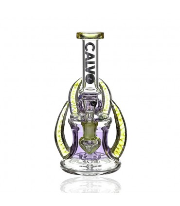 FOUR HORN RIG PURPLE 20CM CALVO GLASS