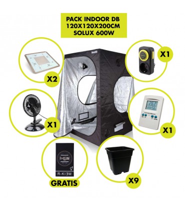 KIT INDOOR DB 120X120X200CM VANGUARD 300X2W