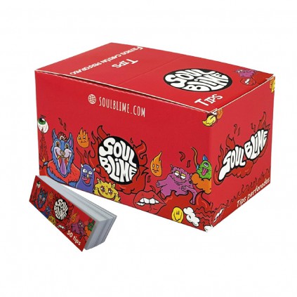 SOULBLIME TIPS FILTRO DE CARTON ROJO 25UDS