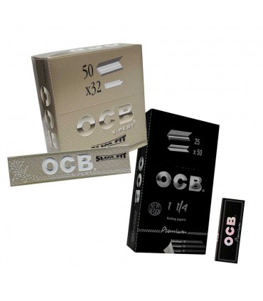 PAPEL KING SIZE + PAPEL 1 1/4 PREMIUN OCB