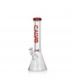 BEAKER 35CM 9MM PREMIUM RED CALVO GLASS