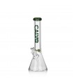 BEAKER 35CM 9MM PREMIUM GREEN CALVO GLASS