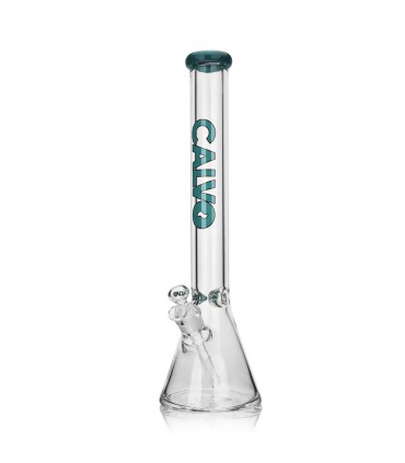 BEAKER 45CM 9MM PREMIUM BLUE CALVO GLASS