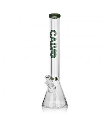 BEAKER 45CM 9MM PREMIUM GREEN CALVO GLASS