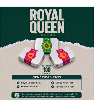 ROYAL QUEEN SEEDS VARIEDADES 100UDS