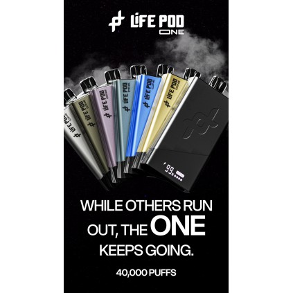 LIFE POD ONE 40000 CARBON BLACK MIAMI MINT 4.5%