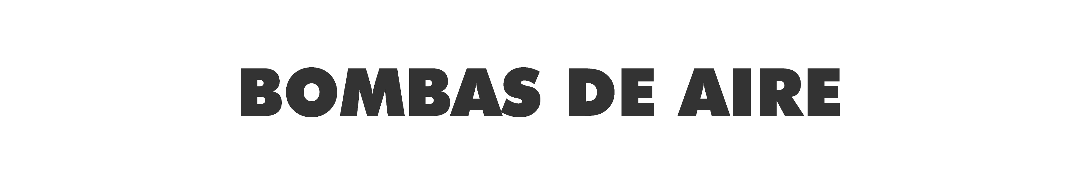 BOMBAS DE AIRE