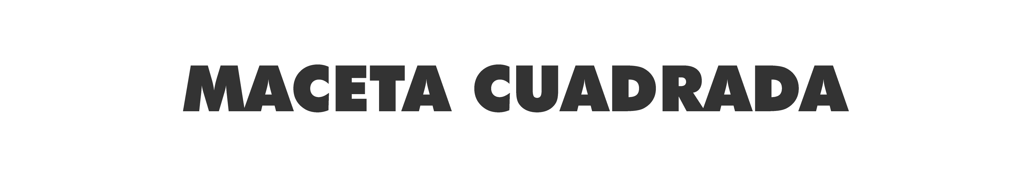 MACETA CUADRADA