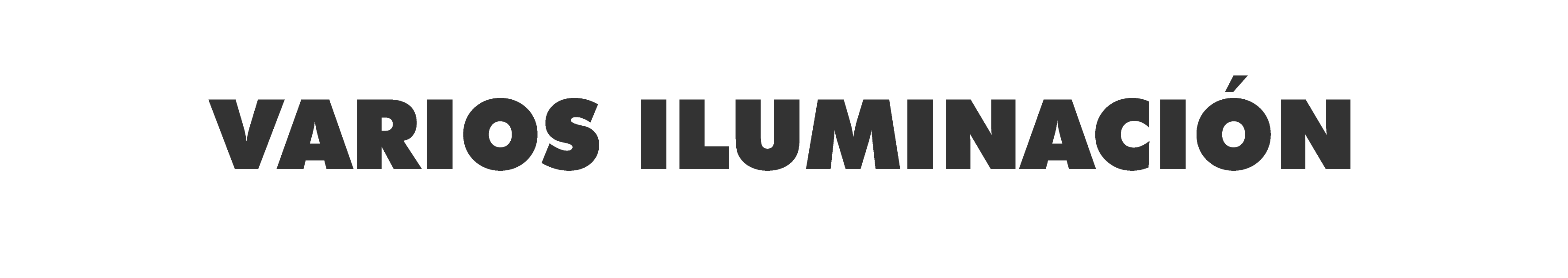 VARIOS ILUMINACION